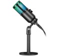 Mikrofon przewodowy Defender GLOW GMC 400 ze statywem STREAM strumieniowy RGB USB - 2266750
