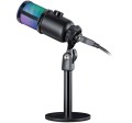 Mikrofon przewodowy Defender GLOW GMC 400 ze statywem STREAM strumieniowy RGB USB - 2266751