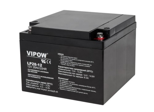 Akumulator żelowy VIPOW 12V 28Ah - 2256397