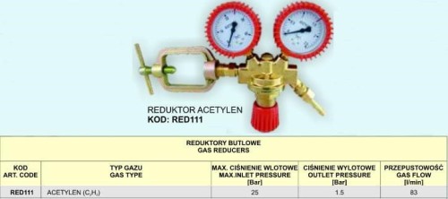 REDUKTOR ACETYLEN      RED111 . - 2251385