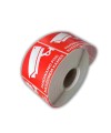 BSTech Etykieta samoprzylepna "Pakowane pod nadzorem kamer" 80x80 1000 szt - 2278371