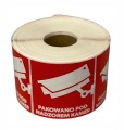 BSTech Etykieta samoprzylepna "Pakowane pod nadzorem kamer" 80x80 1000 szt - 2278374