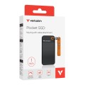 Dysk SSD zewnętrzny Verbatim Pocket SSD 1TB USB-C 3.2 Gen 2 czarny/pomarańczowy - 2278828