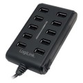 LOGILINK 10-Portowy HUB USB2.0 z włącznikiem ON/OFF - 2007374