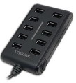 LOGILINK 10-Portowy HUB USB2.0 z włącznikiem ON/OFF - 2207324
