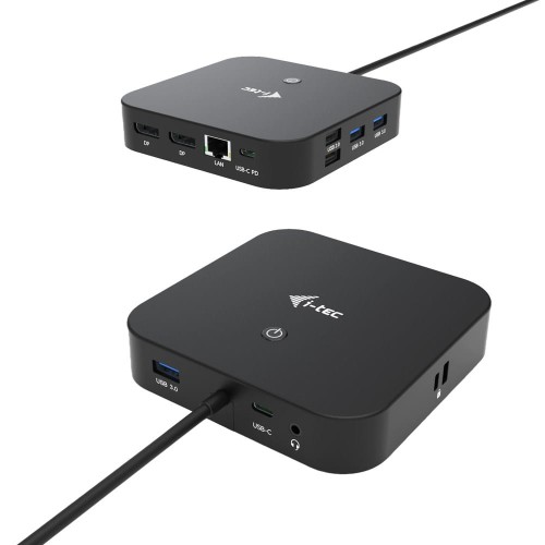 I-TEC USB-C Dual Display MST Docking Station 2x DP 1x GLAN 3x USB 3.1 2x USB 2.0 1x USB-C-Data 1x Audio/Mic Jack 1x 100W USB-C PD - 2056982