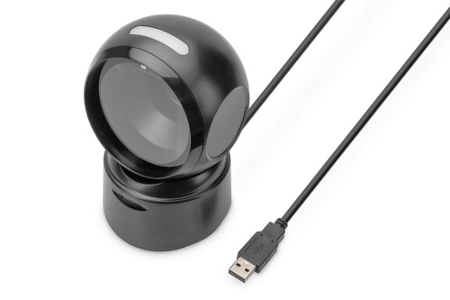 Czytnik kodów kreskowych DIGITUS przewodowy stacjonarny USB-A 1.4m, 1D i 2D, zgodny z kodami QR - 1854114