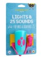 Lampka rowerowa z klaksonem HORNIT Mini PINK - TURQ 5353PITQ - 1198842