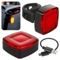 Lampka rowerowa tylna Maclean Energy MCE355 USB AUTO STOP sensor zmierzchu COB LED max.125lm acu 450mAh - 1797540