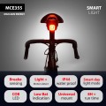 Lampka rowerowa tylna Maclean Energy MCE355 USB AUTO STOP sensor zmierzchu COB LED max.125lm acu 450mAh - 1797545
