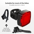 Lampka rowerowa tylna Maclean Energy MCE355 USB AUTO STOP sensor zmierzchu COB LED max.125lm acu 450mAh - 1797547