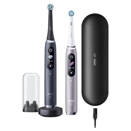 Elektryczna szczoteczka do zębów Oral-B iO 9 Series Duo Akumulator Dla dorosłych Liczba główek szczoteczki w zestawie 2 Czarny Onyks/Róża Liczba trybów szczotkowania zębów 7 - 1883194
