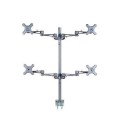 Uchwyt do ekranów Neomounts FPMA-D935D4 biurkowy 10"-27" max VESA 100x100 max 6 kg Silver - 2280676