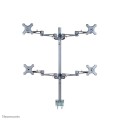 Uchwyt do ekranów Neomounts FPMA-D935D4 biurkowy 10"-27" max VESA 100x100 max 6 kg Silver - 2280674