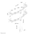 Uchwyt do ekranów Neomounts FPMA-D935D4 biurkowy 10"-27" max VESA 100x100 max 6 kg Silver - 2280675