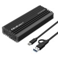Obudowa/kieszeń Qoltec NV2270 na dysk M.2 SSD | SATA | NVMe | USB-C | 2TB - 2002247