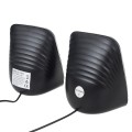 Głośniki Audiocore AC835 komputerowe 6W USB minijack czarne LED - 2162752