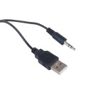 Głośniki Audiocore AC835 komputerowe 6W USB minijack czarne LED - 2162750
