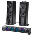 Głośniki komputerowe soundbar Audiocore AC955 3Wx2, LED, USB 5v, wejście liniowe - 1030650