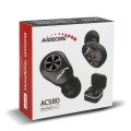 Słuchawki z mikrofonem Audiocore AC580 douszne TWS BT 5.1 30mAh, baza do ładowania 300mAh, czarne - 2287070