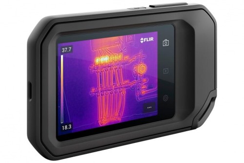 FLIR KAMERA TERMOWIZYJNA Z TECHNOLOGIĄ POPRAWY OBRAZU MSX WI-FI I ŁĄCZNOŚCIĄ W CHMURZE, 160X120PX, DO 400STC, FOV 54X42ST, C5 - 2264856
