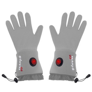 Glovii ogrzewane rękawice uniwersalne szare XXS-XS