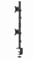 Gembird MA-D2-02 Regulowane ramię biurkowe na 2 wyświetlacze (obrót, pochylenie, reg. wysokości), 17”-32”, do 9 kg - 2283316