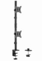Gembird MA-D2-02 Regulowane ramię biurkowe na 2 wyświetlacze (obrót, pochylenie, reg. wysokości), 17”-32”, do 9 kg - 2283315