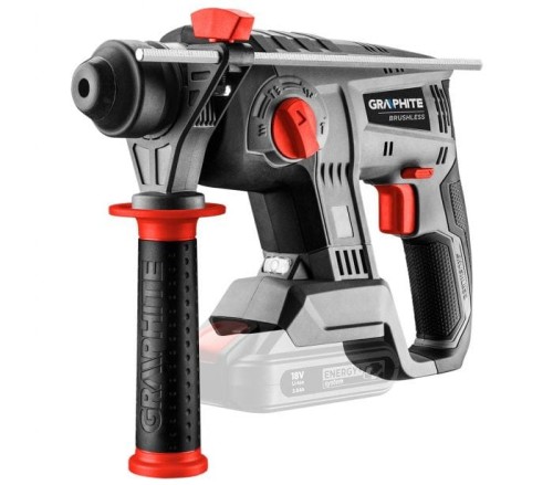 Młotowiertarka akumulatorowa bezszczotkowa Energy+ 18V, Li-Ion, udar 2.2J, bez akumulatora, 58G027 Graphite - 1751184