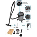 Odkurzacz warsztatowy Energy+ 18V Li-lon, na mokro i na sucho, zbiornik 12L - 2192945