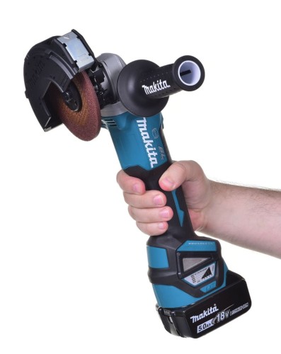 MAKITA SZLIFIERKA KĄTOWA 18V 125mm 2 x 5,0Ah LI-ION REG.OBR. BLDC WALIZKA MAKPAC DGA513RTJ - 1918457