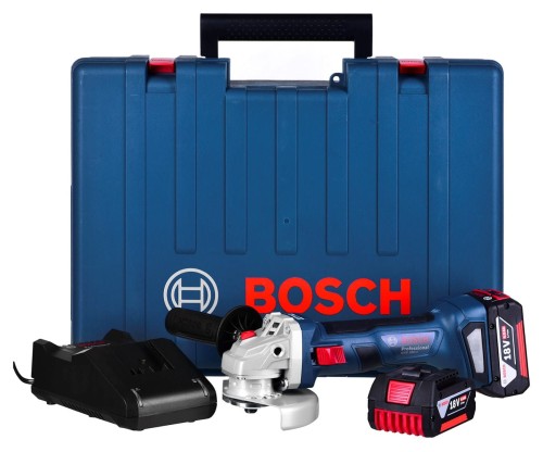 BOSCH SZLIFIERKA KĄTOWA 18V GWS 180-LI 2x4,0Ah WALIZKA - 1918446