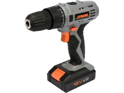 STHOR WIERTARKO - WKRĘTARKA  18V 1 x 1,3ah Li-Ion, 1 BIEG, 700 obr/min, 10mm, 17Nm   78983 - 2149255