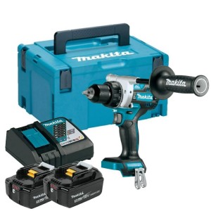 Akumulatorowa wiertarko-wkrętarka LXT Makita DDF486RTJ (18V • 130 Nm • 0 – 2100 obr./min)