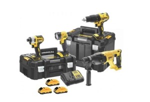 Zestaw COMBO 18V 3x3,0Ah TSTAK DCD778+DCF787+DCH033+DCL040 DEWALT