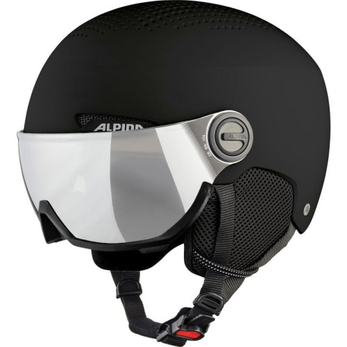 Kask narciarski ALPINA ARBER VISOR Q LITE BLACK 58-61 - 2229004