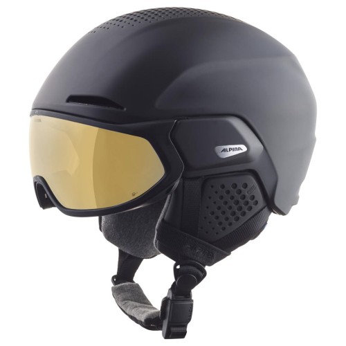 Kask zimowy ALPINA ALTO Q-Lite black matt (gold mirror) 59-63 - 1743403