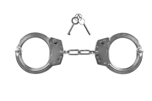 Kajdanki łańcuszkowe GUARD 01, stal - chrom, blokada zacisku, 2 klucze (YC-01-SR) - 1623258