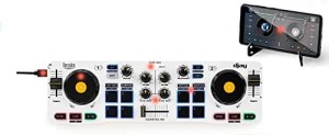 Hercules DJControl Control MIX Bluetooth Pour Smartphone et tablettes Android e 2 kan. Czarny, Biały, Żółty