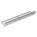 Patch panel pusty Lanberg PPKS-1024-S 24 port 1U 19" do modułów keystone szary - 2290471