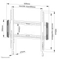 Uchwyt ścienny do ekranów WL30-550BL14 Neomounts 60 kg czarny max VESA 400x400 - 2290997