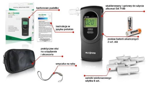 Alkomat elektrochemiczny AlcoFind DA7100 - 963901