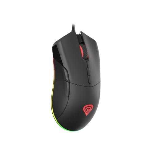 Mysz przewodowa Genesis Krypton 290 optyczna gamingowa 6400DPI czarna RGB - 1029897