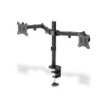 Uchwyt biurkowy podwójny (zacisk) DIGITUS 2xLCD max. 32"max. 2x 8kg uchyl.-obrot quick-release - 1917555