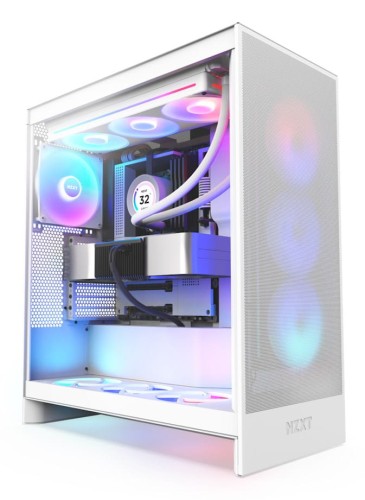 Obudowa NZXT H7 Flow RGB (2024) Midi Tower z oknem Biała - 2293381