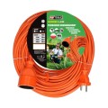 AWTOOLS PRZEDŁUŻACZ OGRODOWY JEDNOGNIAZDOWY 20m BEZ UZIEMIENIA / 2x1,0mm / 10A/ 230V / 2500W - 2140034