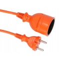 AWTOOLS PRZEDŁUŻACZ OGRODOWY JEDNOGNIAZDOWY 20m BEZ UZIEMIENIA / 2x1,0mm / 10A/ 230V / 2500W - 2140036