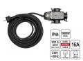 YATO PRZEDŁUŻACZ Z ROZGAŁĘŹNIKIEM 20m 3x1,5mm2 IP44 16A H07RN-F 81162 - 2140065