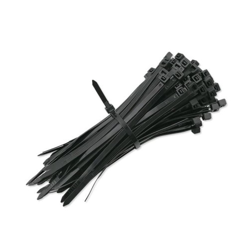 Opaski zaciskowe Qoltec trytytki | 4.8*160mm | Nylon UV | Czarne - 1379857