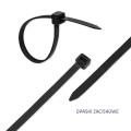 Opaski zaciskowe Qoltec trytytki | 4.8*160mm | Nylon UV | Czarne - 1379859